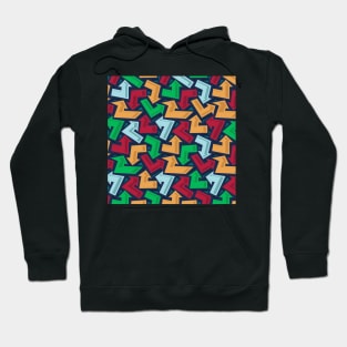 Graffiti Artwork Pattern Arrows Hoodie